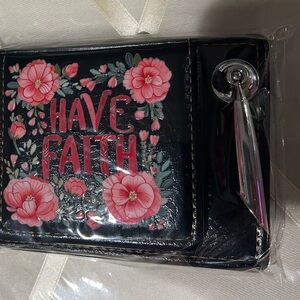 Have Faith Floral Notepad and Pen Holder with Inspirational Text
